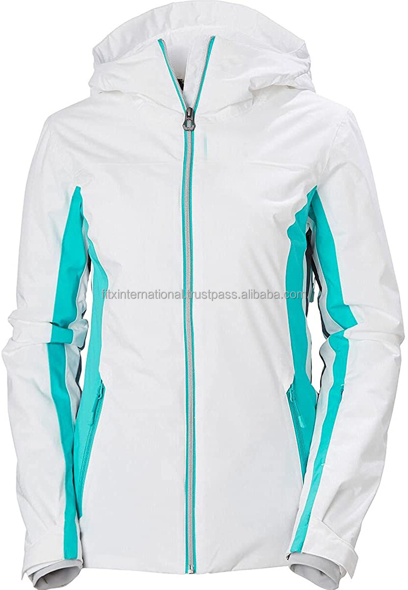 The new winter colorful fashion color matching waterproof and women ski jackets