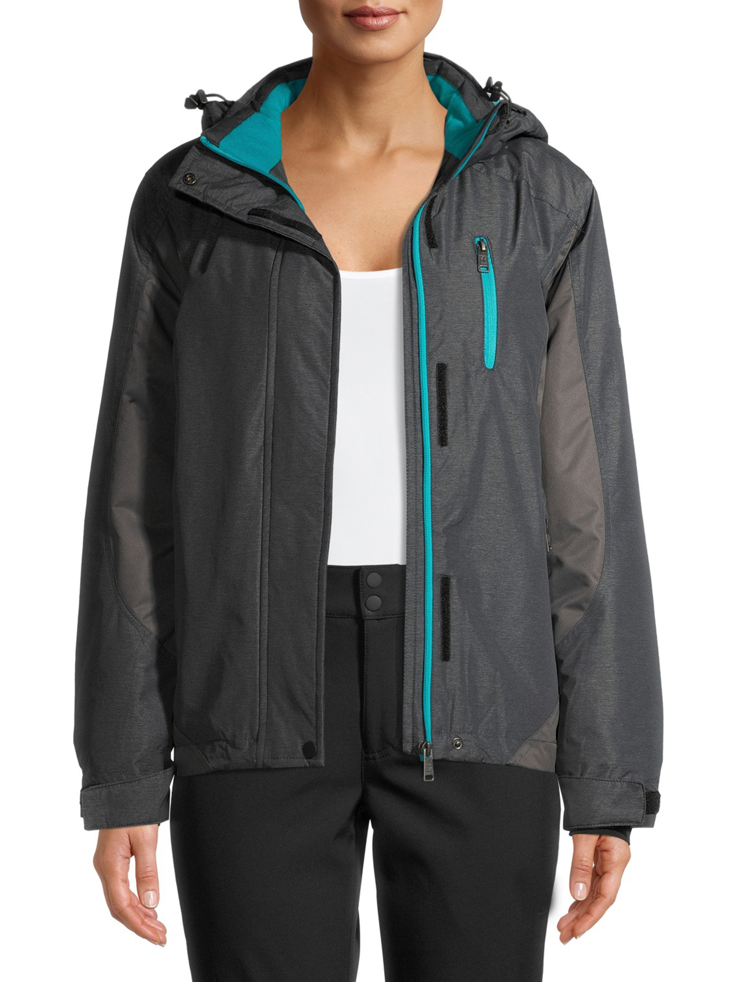 The new winter colorful fashion color matching waterproof and women ski jackets