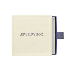 High Quality Custom Logo monogrammed jewelry box Factory Supply Cheap Drawer Slide Out Jewelry Packaging Box