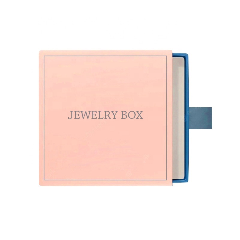 High Quality Custom Logo monogrammed jewelry box Factory Supply Cheap Drawer Slide Out Jewelry Packaging Box