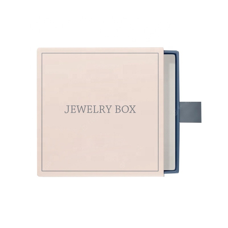 High Quality Custom Logo monogrammed jewelry box Factory Supply Cheap Drawer Slide Out Jewelry Packaging Box