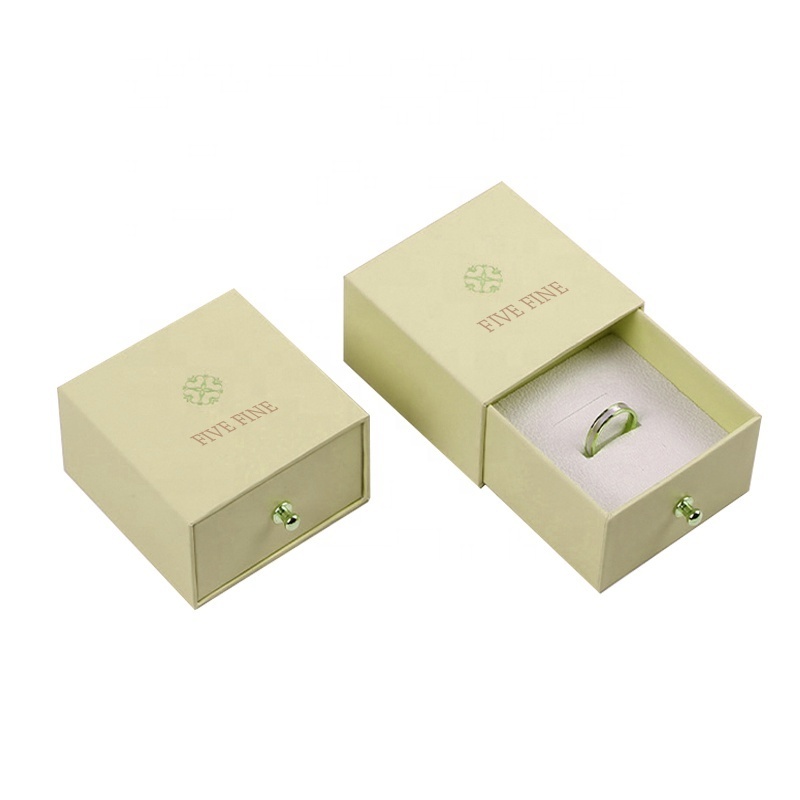 Fashion custom paper jewelry packaging made 2mm rigid cardboard gift drawer box bracelet match boxes jewelry box