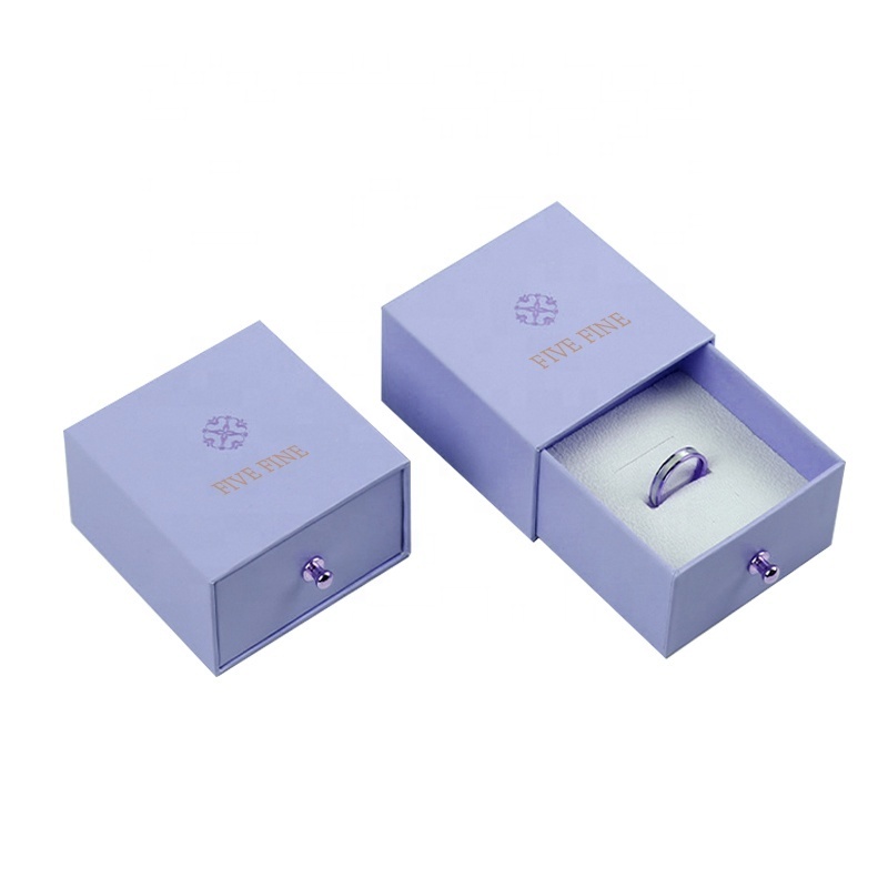 Fashion custom paper jewelry packaging made 2mm rigid cardboard gift drawer box bracelet match boxes jewelry box