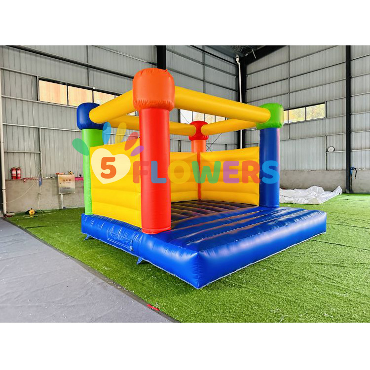 Hot sale PVC bouncy castle inflatables red yellow blue bounce house indoor outdoor craigslist bounce house business for sale