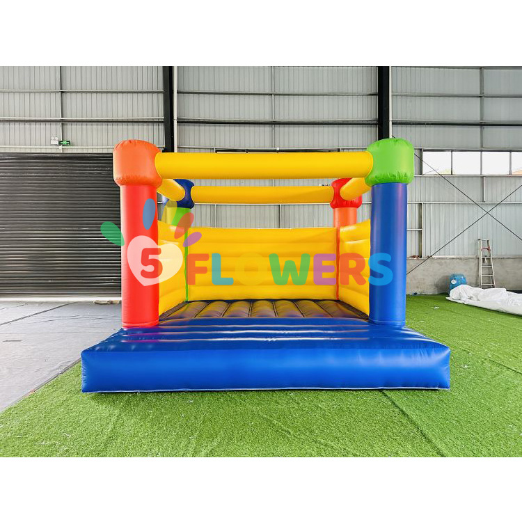 Hot sale PVC bouncy castle inflatables red yellow blue bounce house indoor outdoor craigslist bounce house business for sale