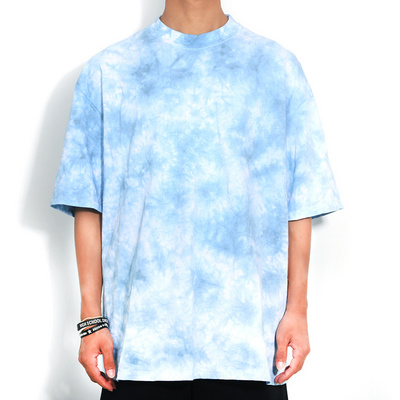 Wholesale Tie Acid Wash T-shirt Tie Shirts Men Bleached T Shirt Premium Tees Casual Summer Oversize Tie Dye Tshirts