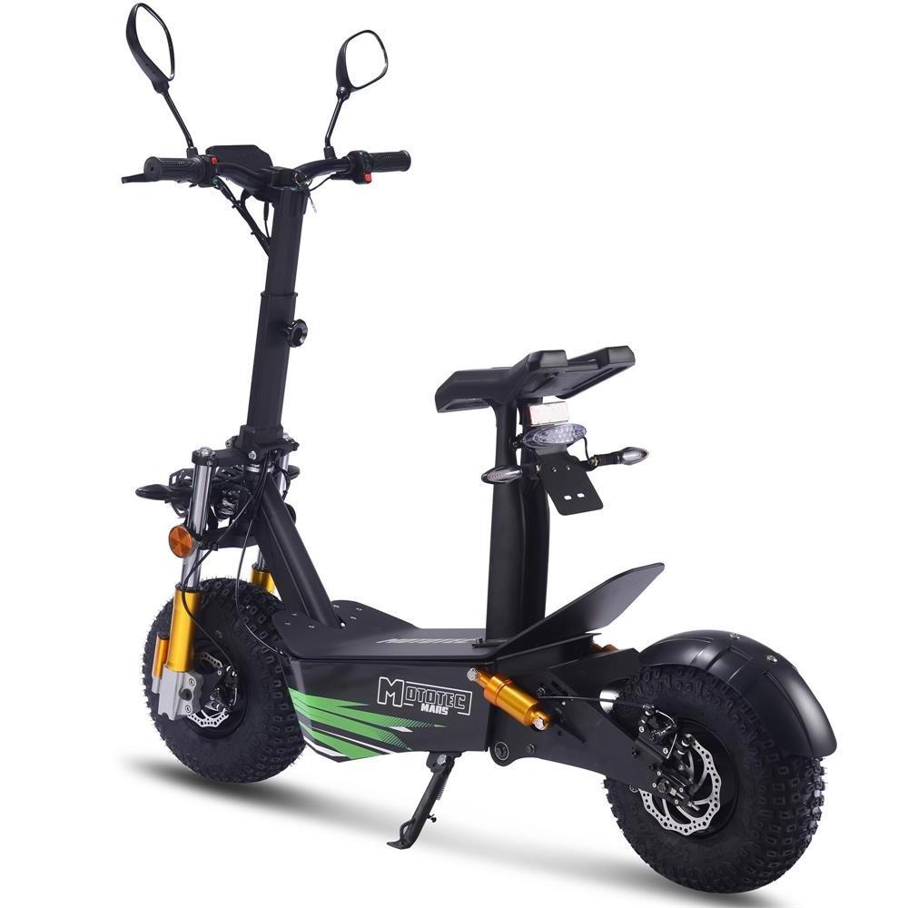 EU Warehouse Powerful Dual Motor 50KM Scooters With Seat Off Road Fat Tire Electrical 3500W Electric Scooter