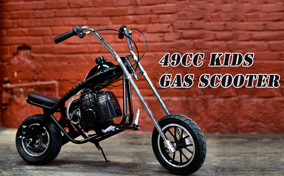 Hot selling mini gas scooters with sidecar 49cc 2 stroke foldable gas powered scooters for kids adults