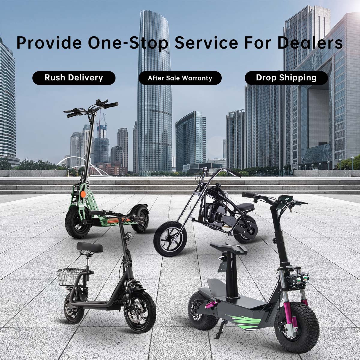 Hot selling mini gas scooters with sidecar 49cc 2 stroke foldable gas powered scooters for kids adults