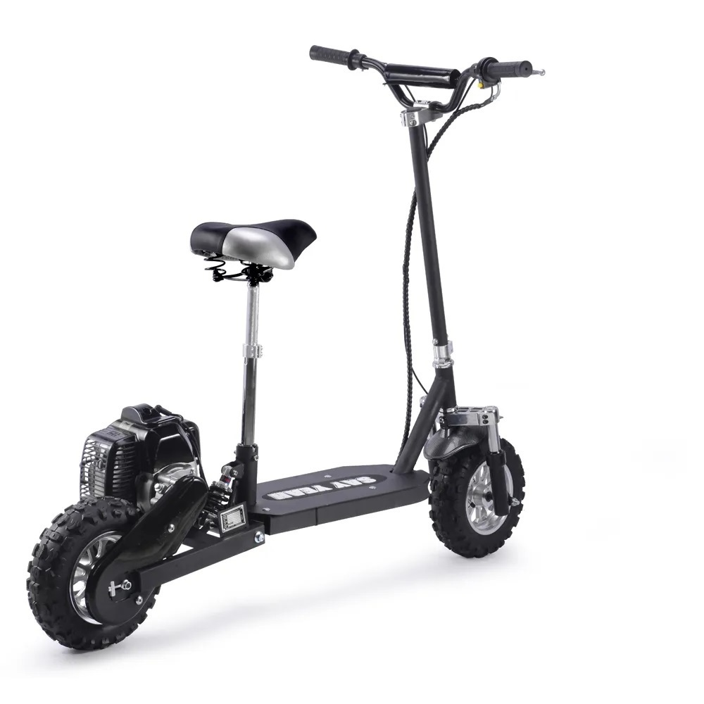 High Speed 2 Stroke 49cc off-road Gas Scooter For Adults With Large 11 Inch Tires Seat Removable Gas Scooter