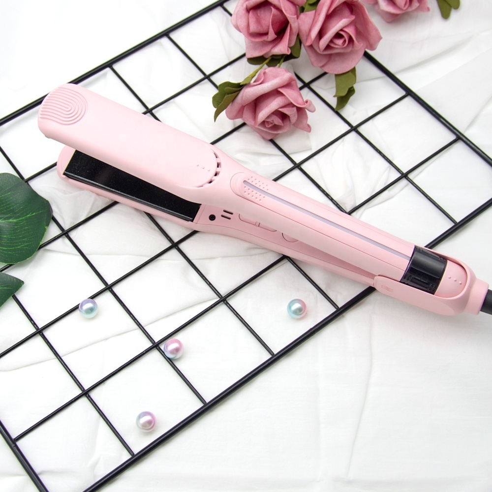 Hair Straighteners With Titanium Plates Mirror Professional Negative Ion Straightener 480 Degree Infrared Light