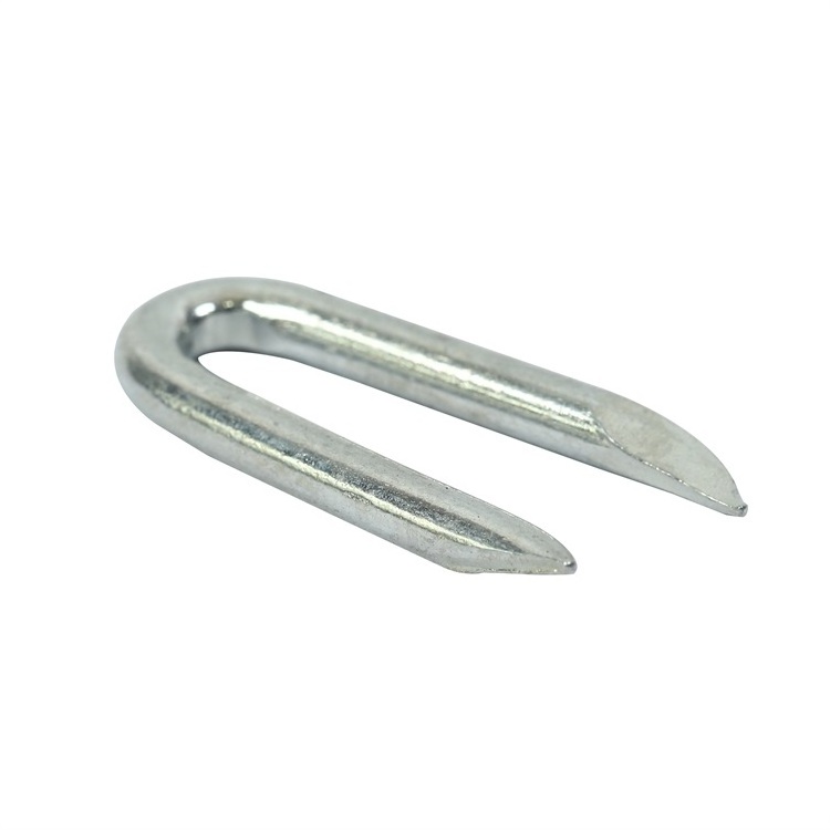 Dingzhou Five-Star Metals galvanised u type pin steel nail shaped fence staple u type nails for artificial grass ground 20 mm