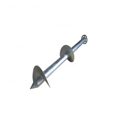 galvanized screw ground pole anchor/helical piles/earth screw anchors