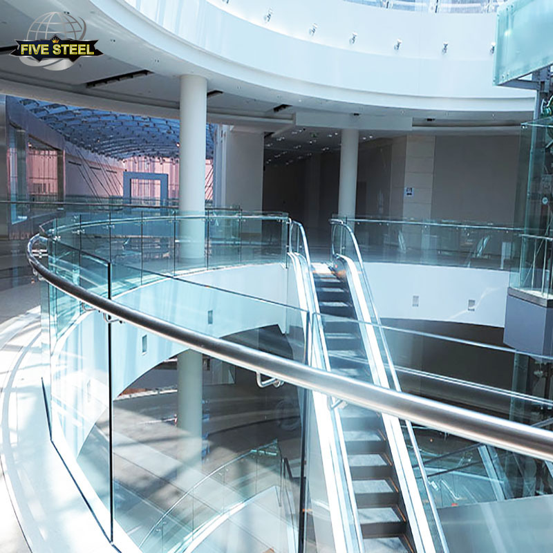 Factory Custom Glass Railing Pillar For Stairs Balcony 304 Glass Support Handrail Balustrades