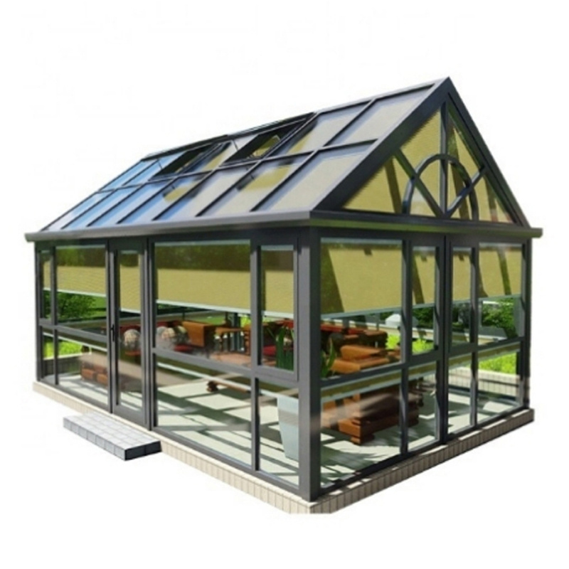 Wholesale Private Brand Aluminum Curved Glass Sunrooms Prefab Sunroom Glass Panels For Sale