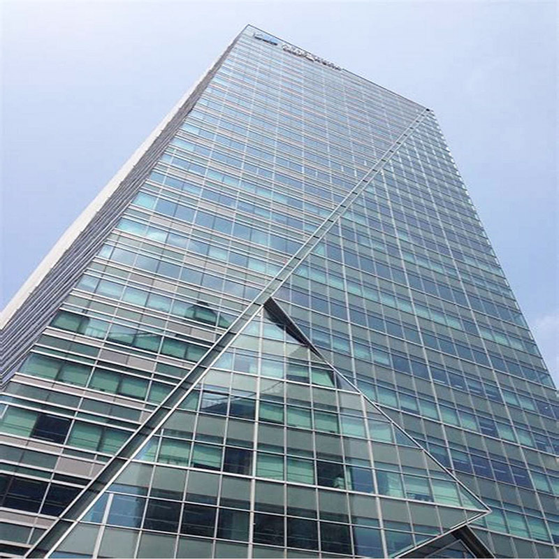 skyscraper wall curtain Visible System Laminated Glass Unitized Curtain Wall