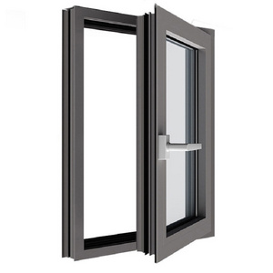 Aluminum Windproof Impact Windows Soundproof Glass Windows Energy Efficient Casement Window