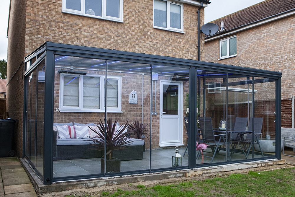 Winter Garden Aluminum Glass House Thermal Insulation Sunrooms Glass Houses Prefabricated