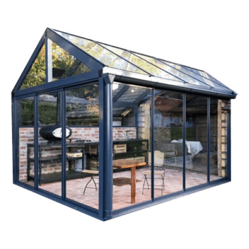 Most Popular Products Sunrooms Glass Houses Triangle Cheap Aluminum Modular Prefabricated Sunroom Kits