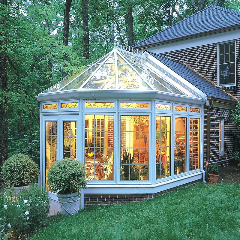 Wholesale Private Brand Aluminum Curved Glass Sunrooms Prefab Sunroom Glass Panels For Sale