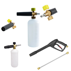 Quick Connect 1200Ml Spray Powerful Jet Cleaning Foam Bottle 1500Psi For High Pressure Washer Copper Nozzle