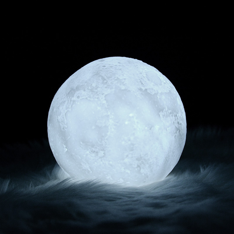 3D moon lamp Rechargeable 7 Colors Tap Control lamp lights 16 Colors Change Remote LED moon light gift