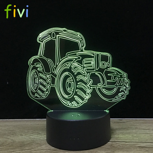 LED colorful 3D Lights Children's nightlight Visual Led Night Lights Illusion Mood Lamp Lamparas 3D