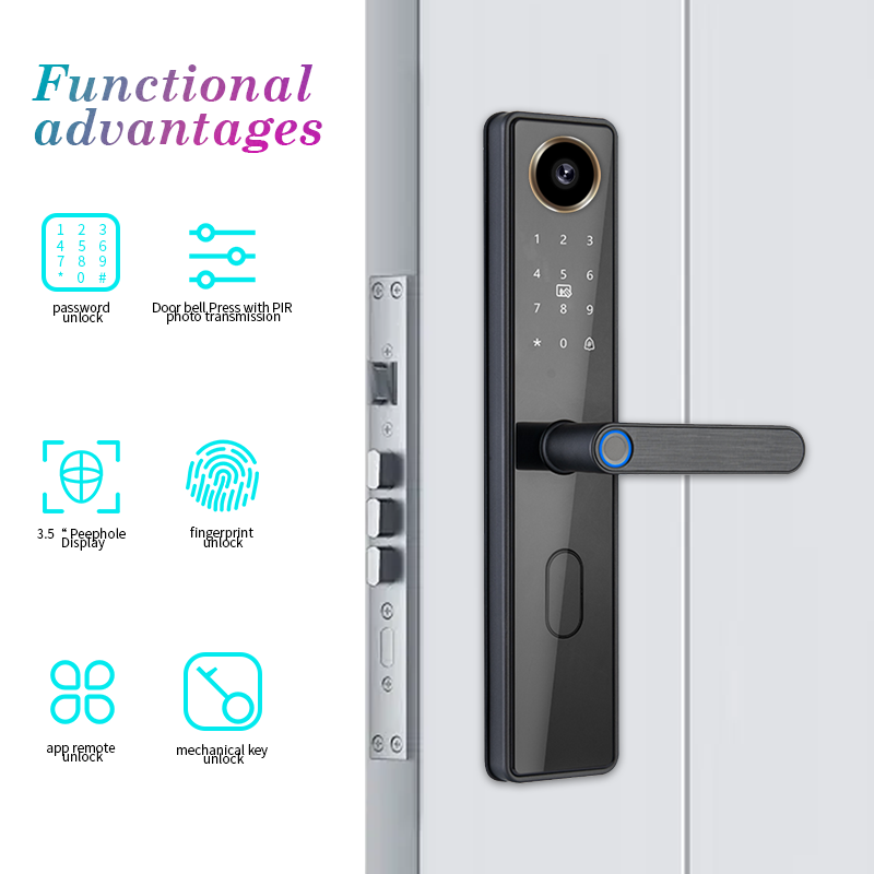 Waterproof Wooden Anti-theft App Remote Control Digital Code Password Electronic Keyless Safety Smart Hotel Fingerprint Lock