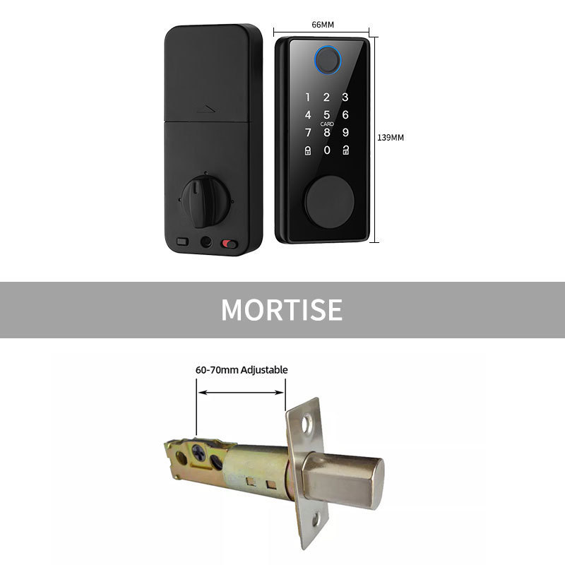 Fingerprint Fias  electronic digital door lock Tuya Mobile Hotel Apartment Room Smart Deadbolt digital passcode Door Lock