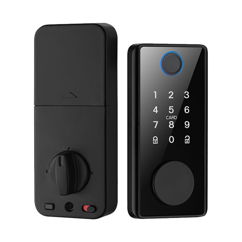 Single Lever Deadbolt Zinc Alloy IC Card Electronic Apartment Door Lock TTLock Fingerprint Password Digital Smart Room Door Lock