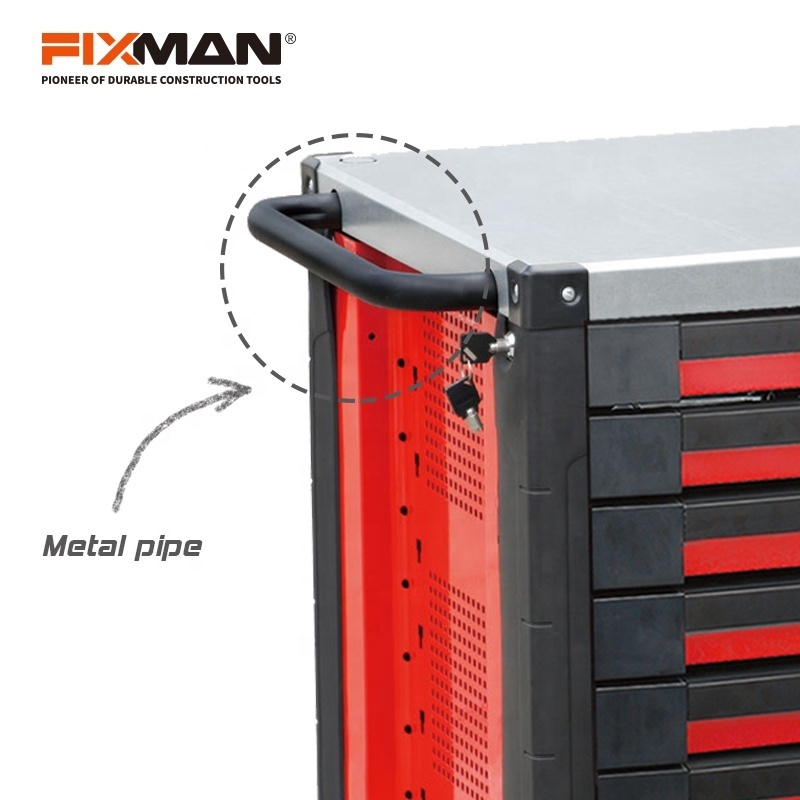 FIXMAN High Quality 14-Drawers Steel Garage Tool Trolley Mechanic Roller Storage Cabinet Tool Chest