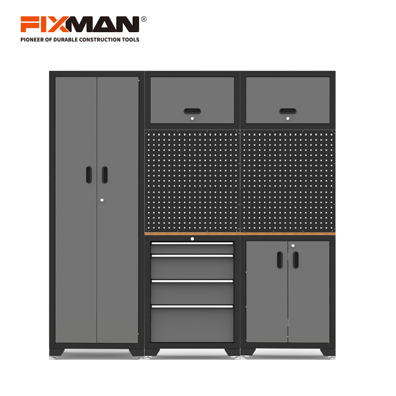 FIXMAN Hot Sale Garage Metal Storage With Pegboard Tool Chest