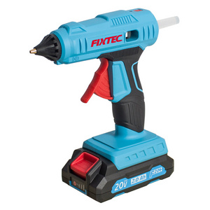 FIXTEC 20V Li-ion Cordless Hot Glue Gun with 3pcs 11.5*150mm Glue Sticks