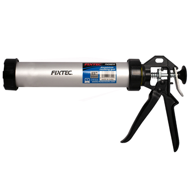 FIXTEC Tools Aluminium Material Tube Sealant Hand Caulking Gun 15 Inch