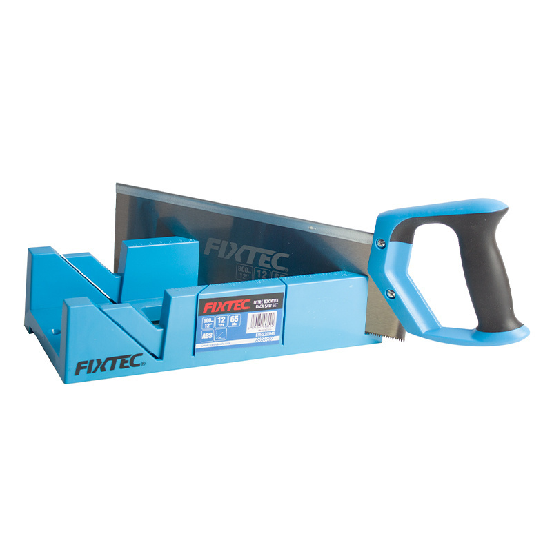 FIXTEC Precision Hand Mitre Box with Back Saw 12