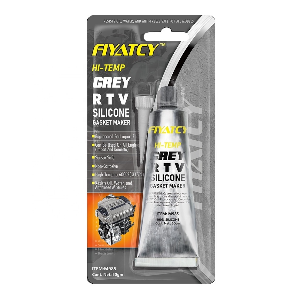 Feiya Hi-temp Neutral Type 85g Grey 999 Gasket Maker Silicon Sealant For Auto