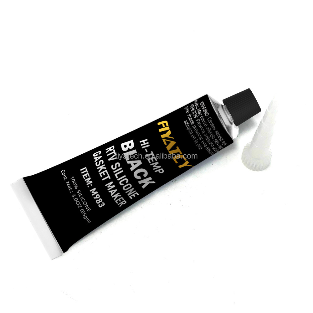 Acetic Neutral multipurpose Black high temperature oil resistance  RTV silicone gasket sealant for automotive engine