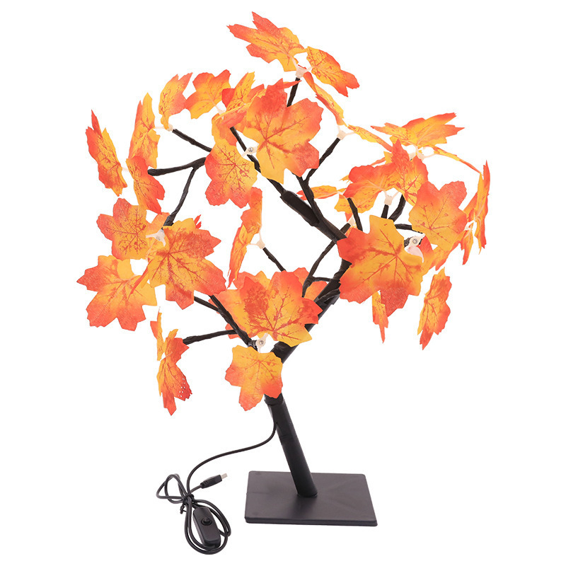 Christmas Decoration Night Lights Rose Cherry Blossom Maple Leaf Tree Lights LED Tree Lights