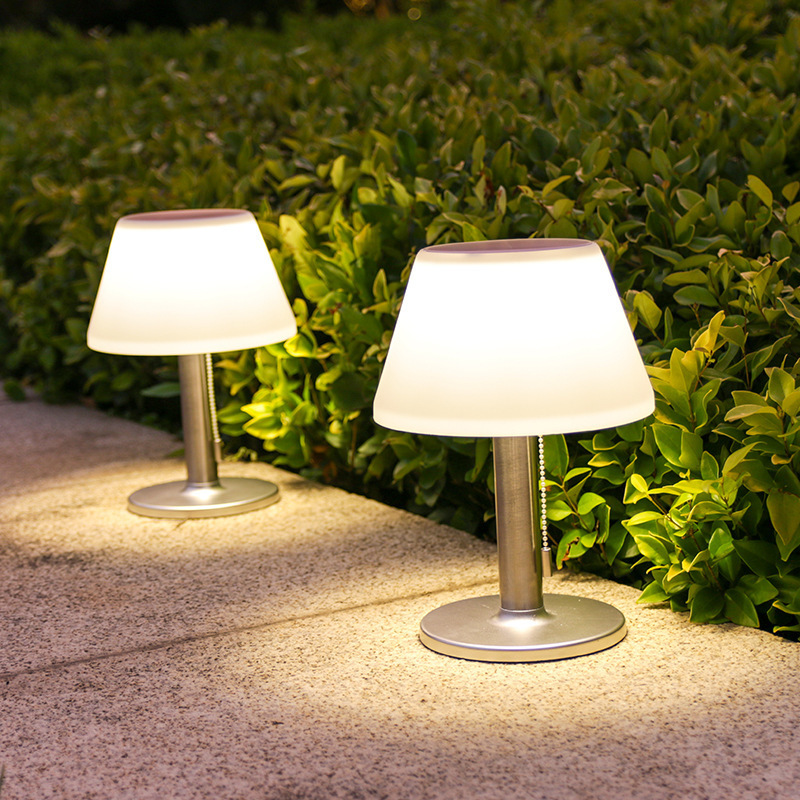 Rechargeable Indoor and Outdoor Dimmable LED Reading Table Lamp Solar Table Lamp