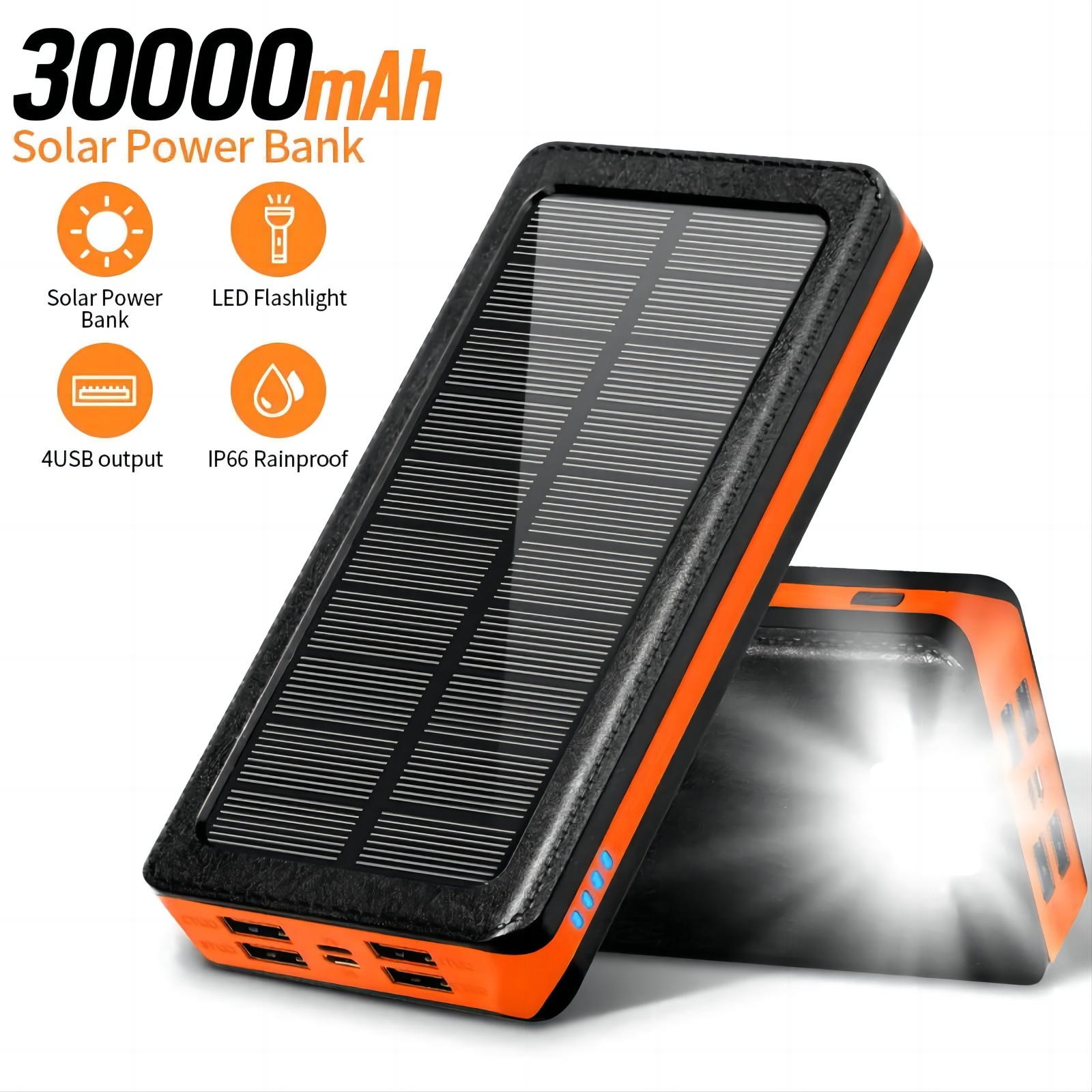 Power Banks Portable Battery Charger 12V 1A Power Bank Supply Hot Sale External 24000mah solar power bank