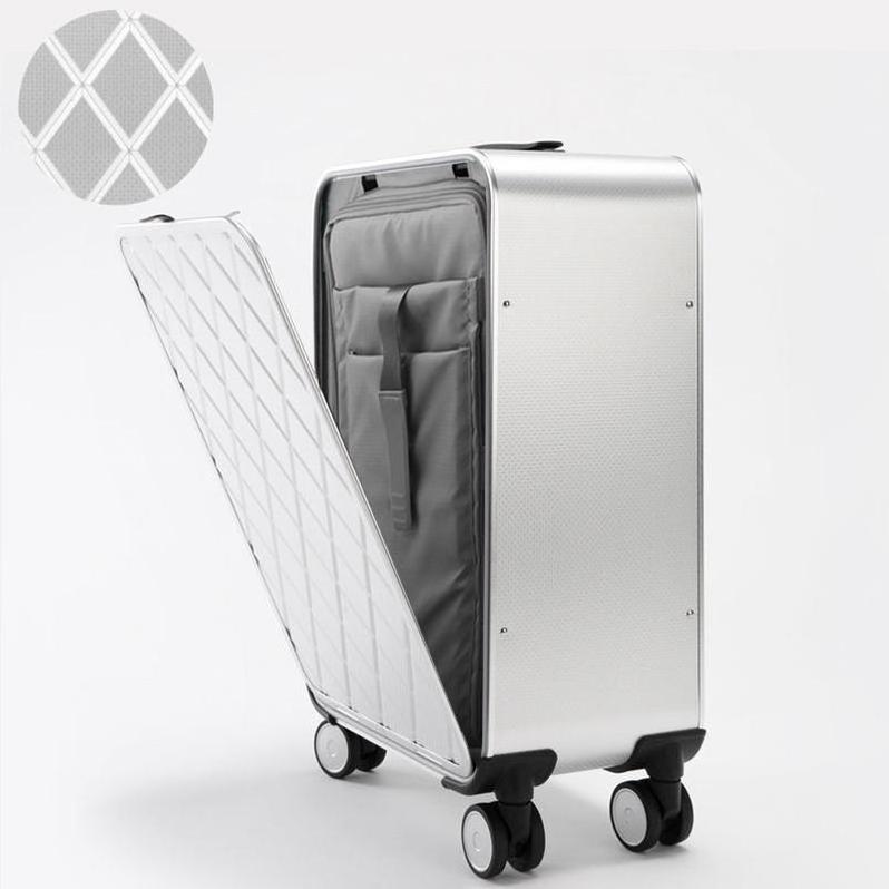 Aluminum Suitcase Luggage Cabin Metal Vintage 28 32 Inch Soft Aluminium Case 5Pcs  Smart 2 In 1 Suit Case Multifonction Suitcase