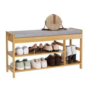 3 Tier Bamboo Shoe Rack Customized Box Living Packing Room Modern Furniture Pcs Color Feature Material Brown Origin Type Size