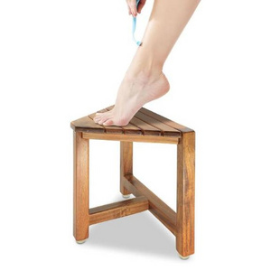 Shower Foot Rest 12 in - Shower Stool for Shaving Legs, Small Corner Bathroom Bench Suitable for Small Shower Spaces