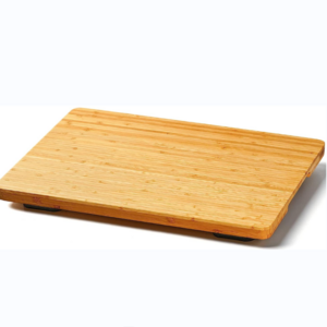 Wood Storage Bamboo Cutting Board for Toaster Smart Oven with Heat Resistant Silicone Feet Bamboo Board for Smart Oven Air Fryer