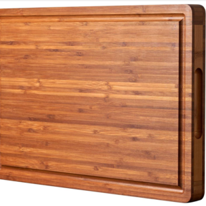 Bamboo  Cutting Board for Kitchen Cheese Charcuterie Board, with Side Handles and Juice Grooves