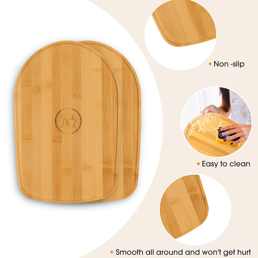 Bamboo Sliding Mat for Kitchenaid Mixer, Kitchen Countertop Storage Mover Sliding Caddy Mixer Mover Slider Mat