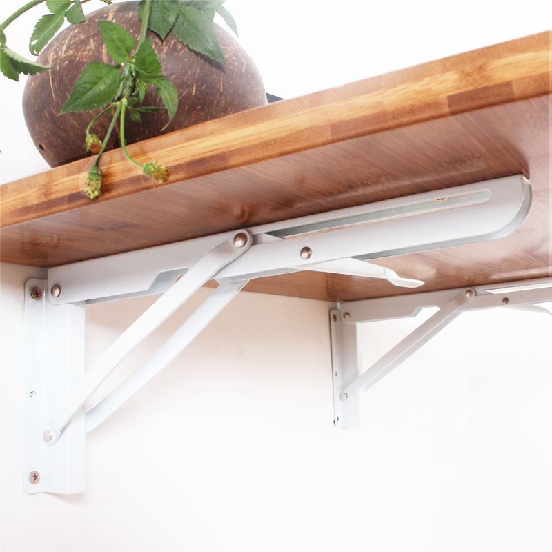 wall -mounted foldable bamboo table for study or computer