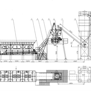 60m3/h wet mixing ready mix premixed concrete batching plant price for precast commercial concrete