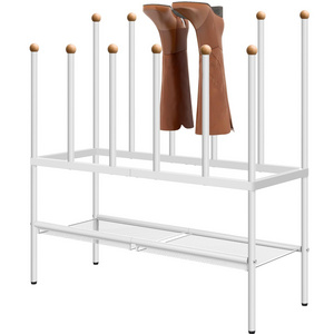 Sturdy Simple Small Size Trending Stackable Shoe Boot Storage Rack, Metal Boot Dryer Rack Boot Organizer Shoes Rack