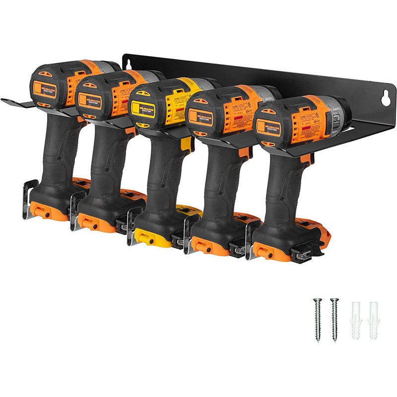 Wall Mount Metal Shelves For The Garage, One Stop Supply Large Power Tool Organizer Storage